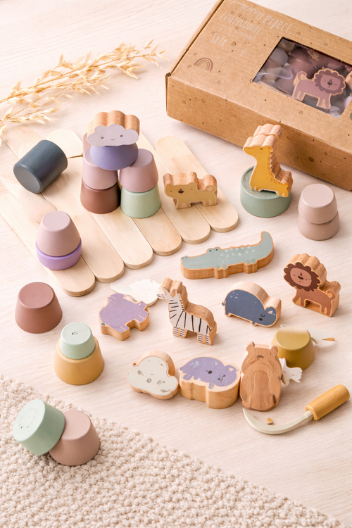 Animal Balance Stacking Game